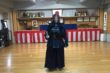 practicando kendo en Tokio