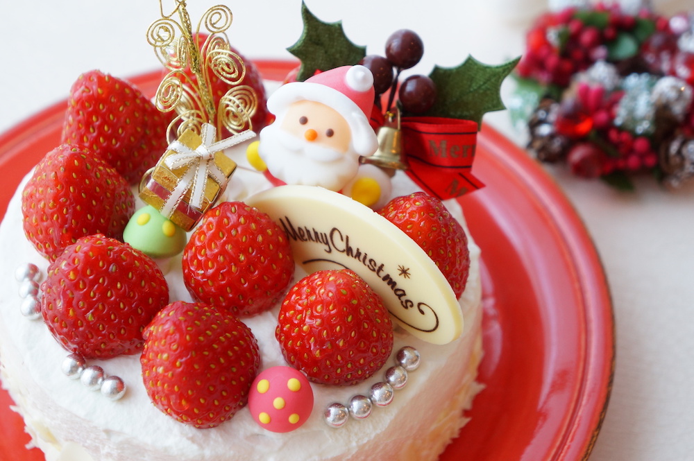 pastel de navidad en japón