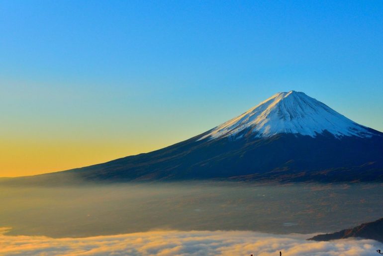 Monte Fuji erupción